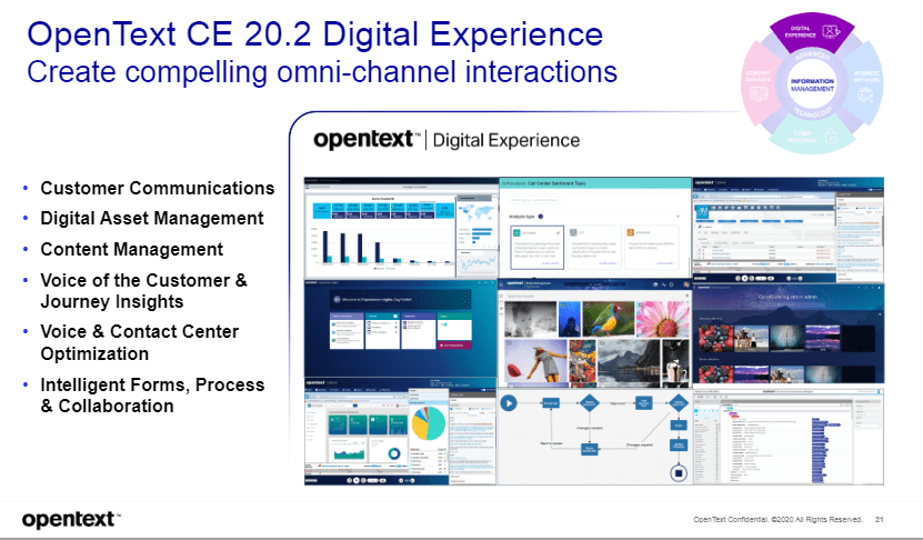 OpenText CE 20.2 Exstream Enterprise world