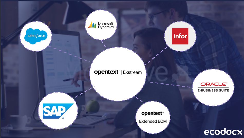 opentext exstream integration services